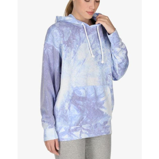 Nike Dri-Fit Icon Clash Tie Dye Hoodie Sweatshirt Blue White Medium