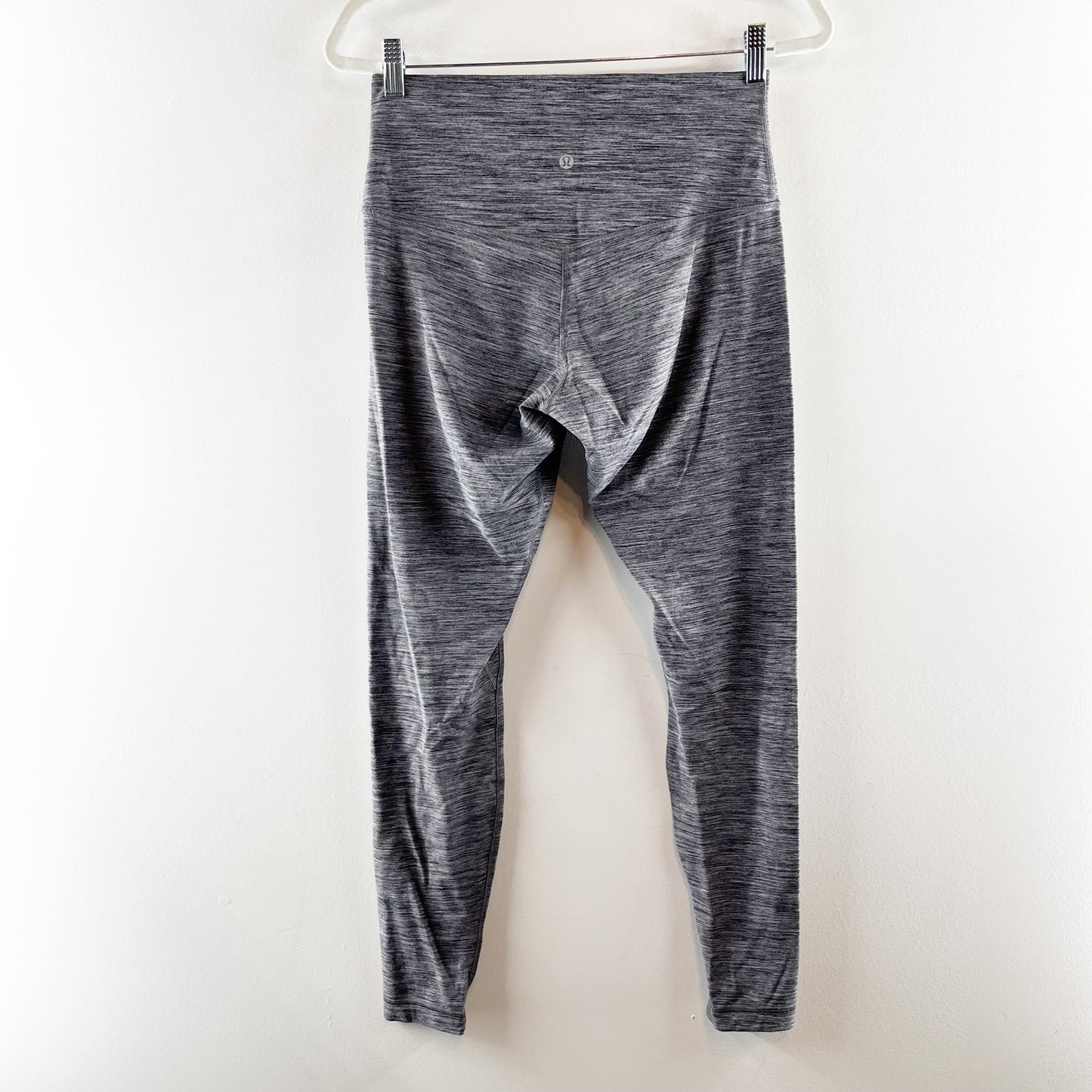 Lululemon Align Pant High Rise Leggings 28" Heathered Gray Black 10