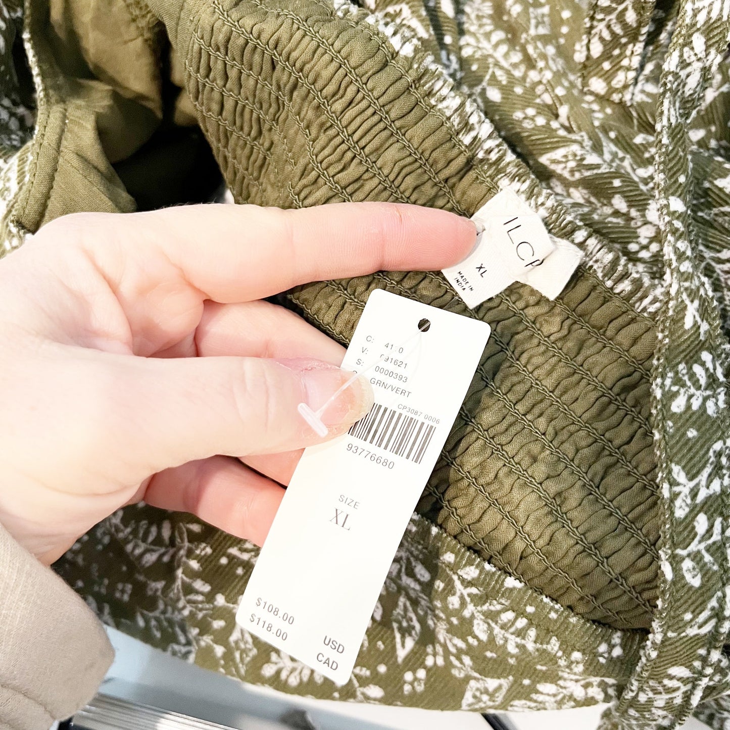 Pilcro Anthropologie Long Sleeve Square Neck Corduroy Peplum Top Green XL