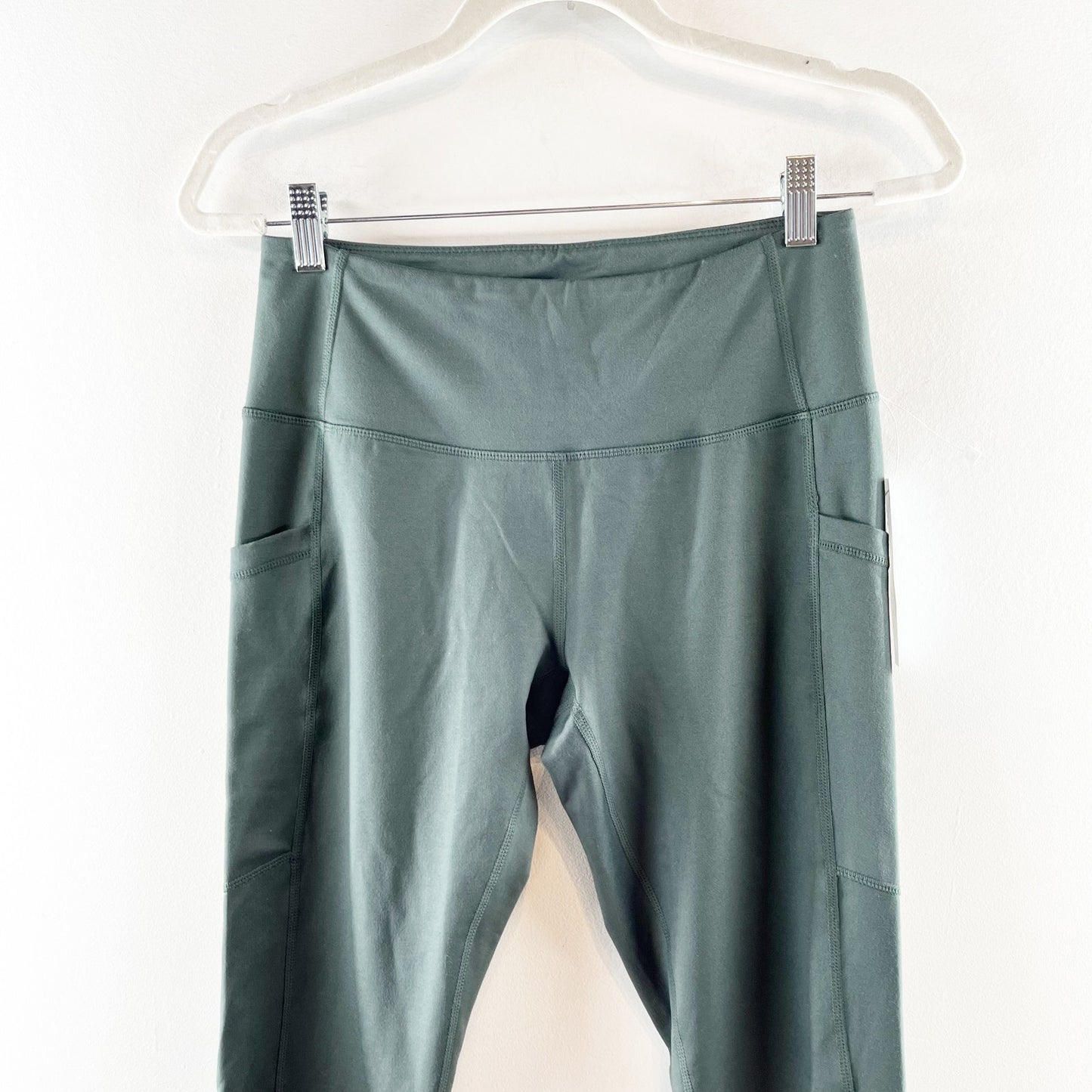 Zella Mid Rise Daily Pocket Leggings 24" Green Medium