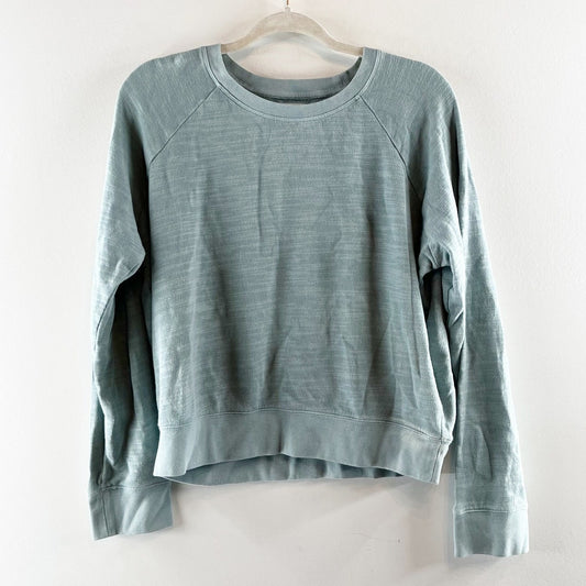 J. Crew Long Sleeve Crew Neck Vintage Fleece Pullover Sweatshirt Seafoam Green M