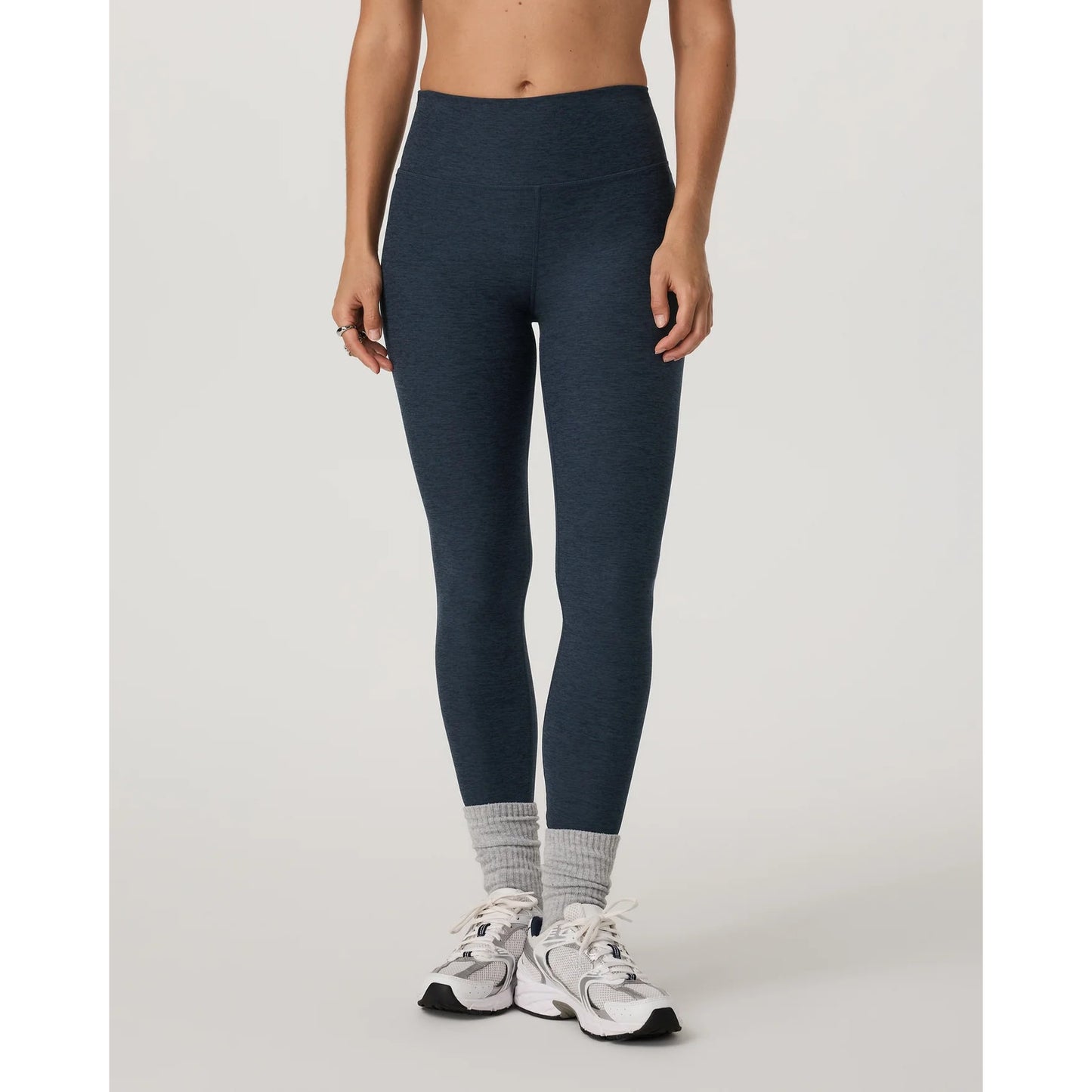 Vuori Clean Elevation High Rise Leggings Pants Midnight Heather Blue Small