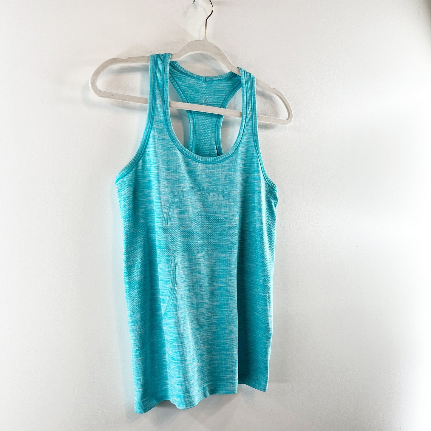 Lululemon Swiftly Tech Racerback Tank Top Heathered Blue Tropics 8