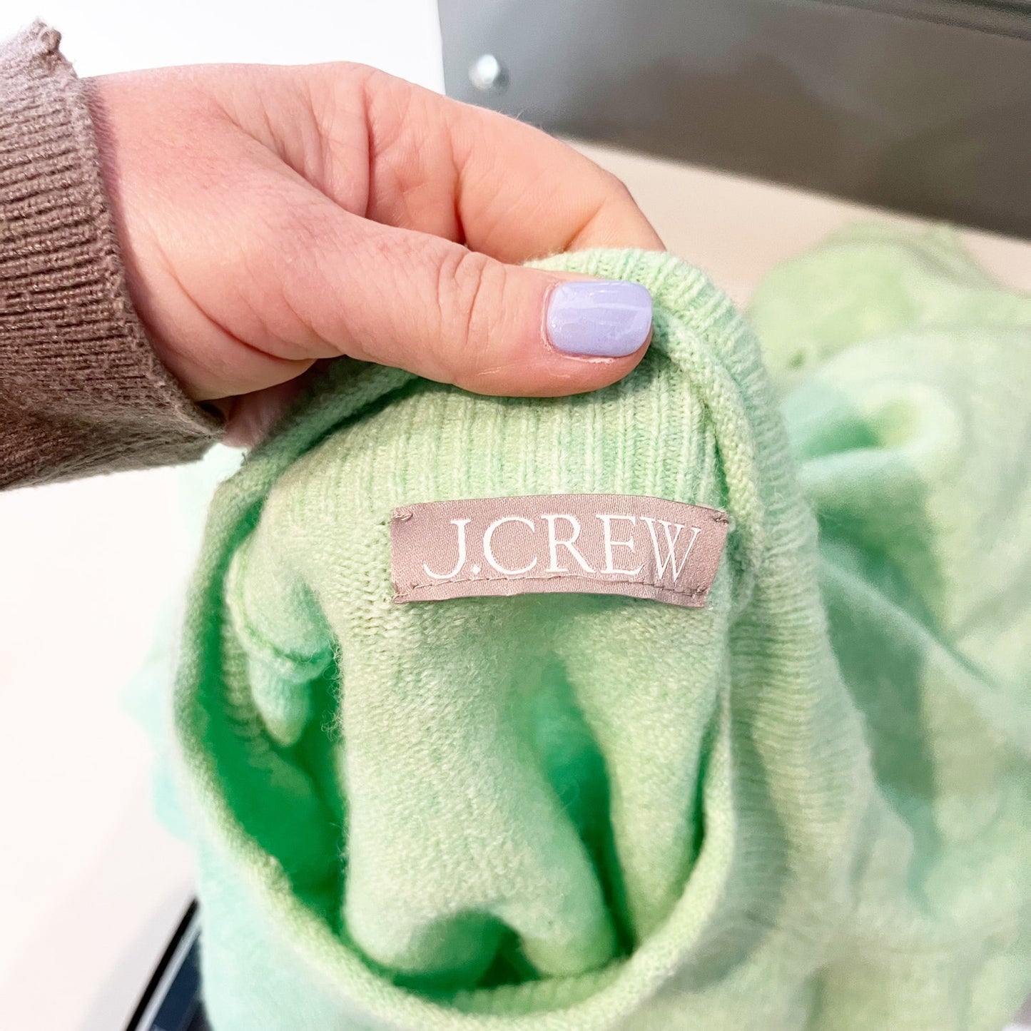 J. Crew Rollneck Long Sleeve Wool Blend Sweater Green XXL