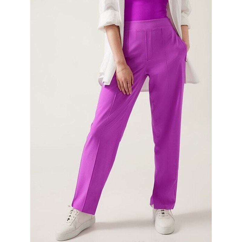 Athleta High Rise Brooklyn Heights Vienna Slim Pant Jazzy Purple 4