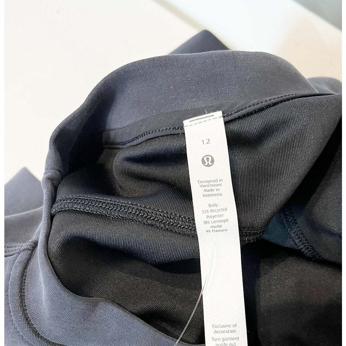 Lululemon Perfectly Oversized Cropped Crew Sweatshirt Softstreme Mineral Blue 12