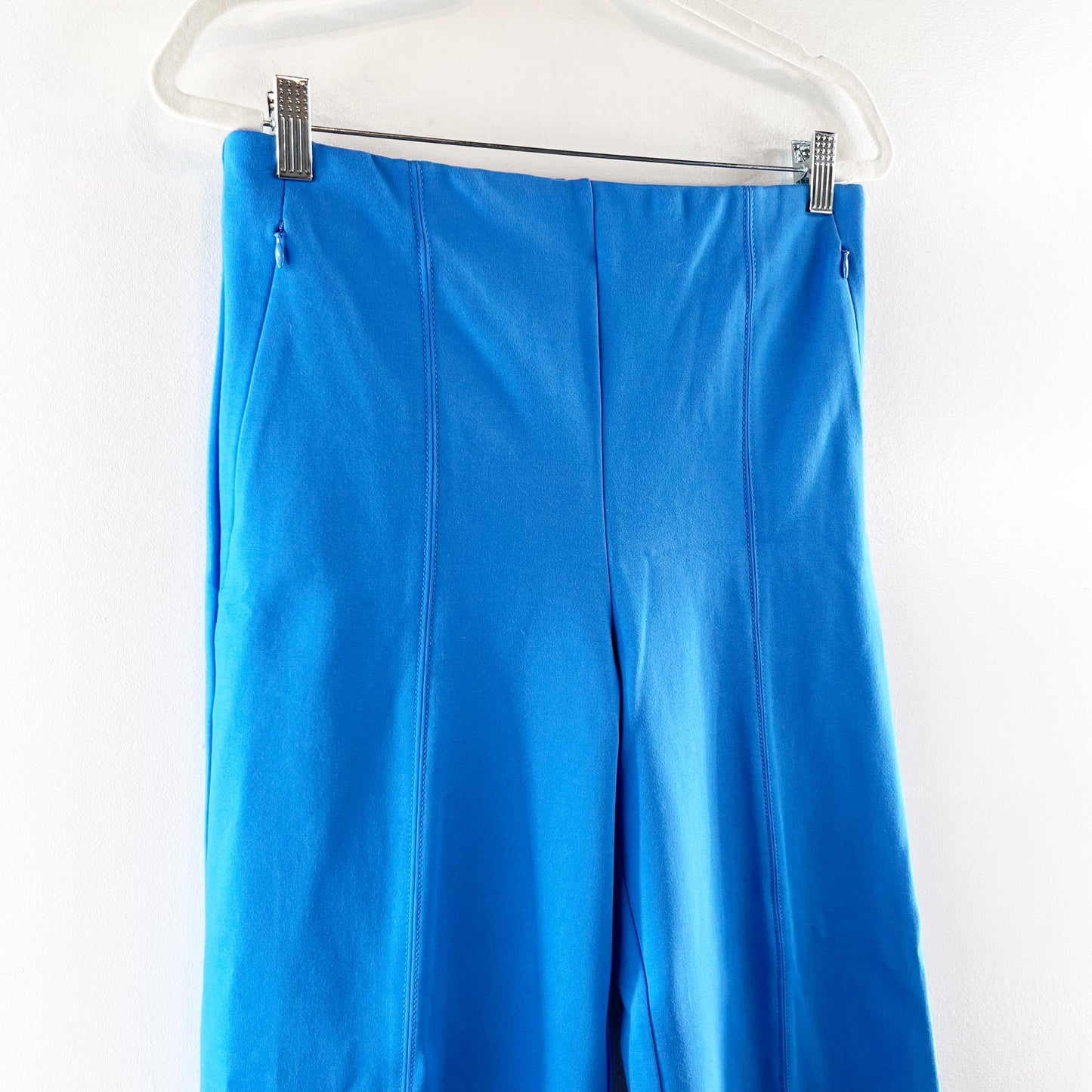 LOFT High Rise Wide Leg Pants Blue Medium