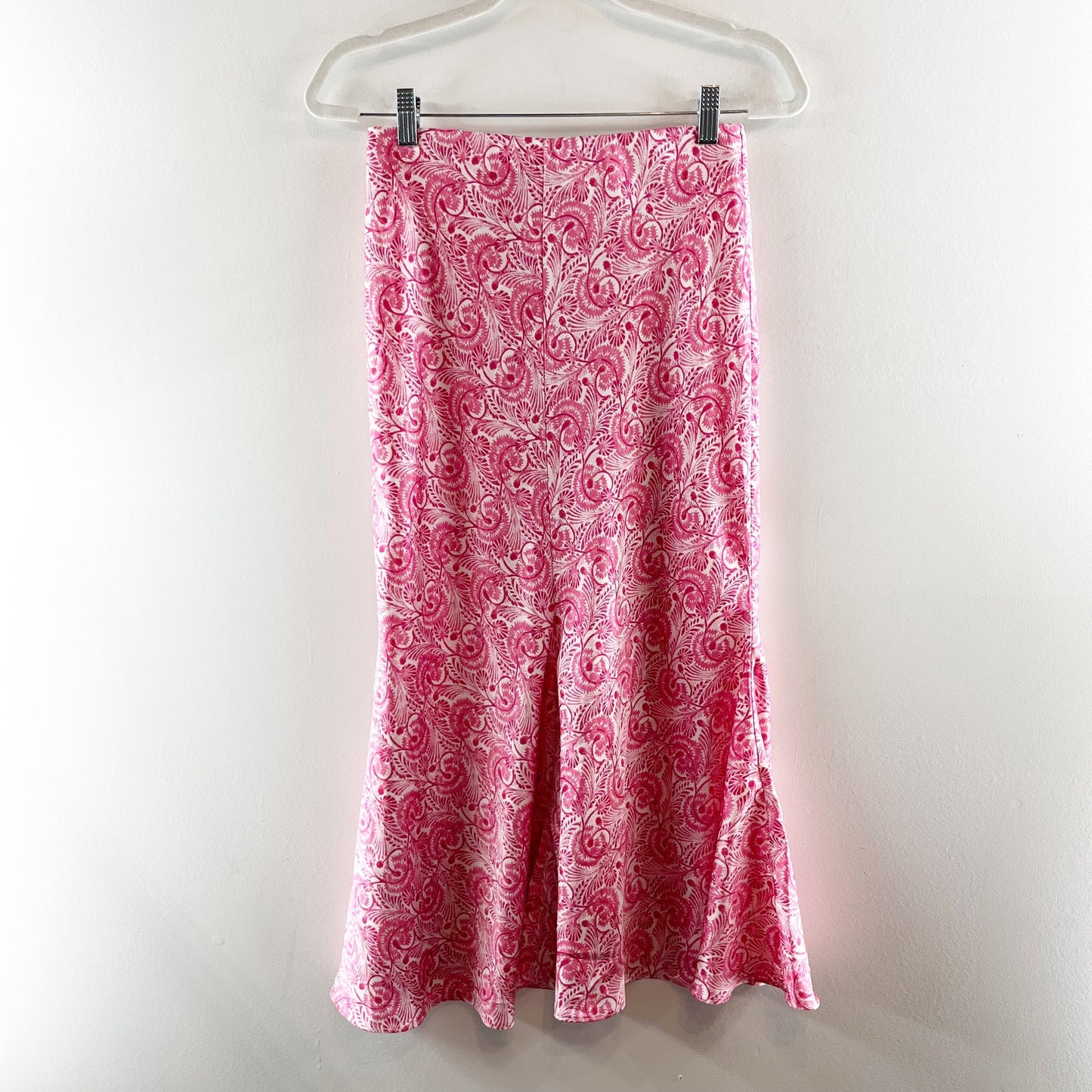 J. Crew Dandelion Satin Flare Tulip Midi Slip Skirt pink XS