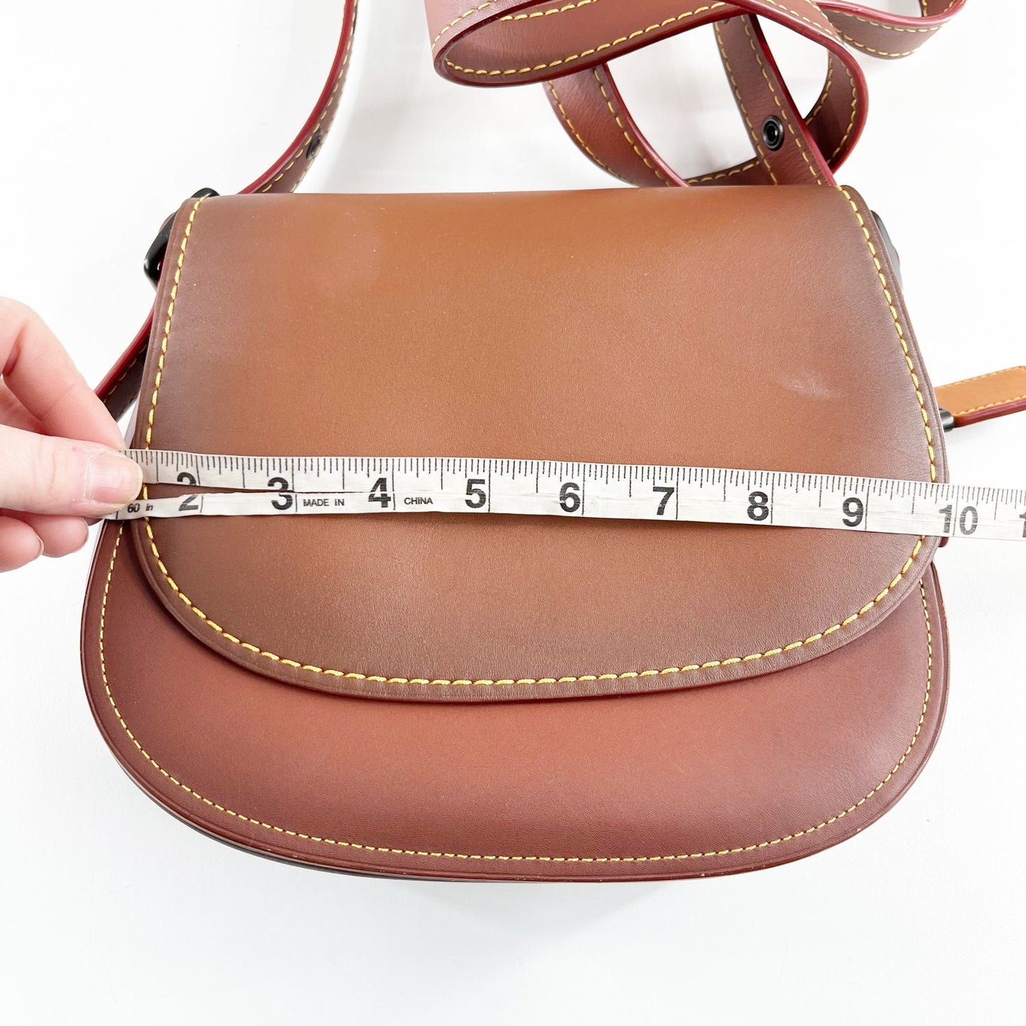 Coach 1941 Leather Saddle Bag 23 Purse Brown