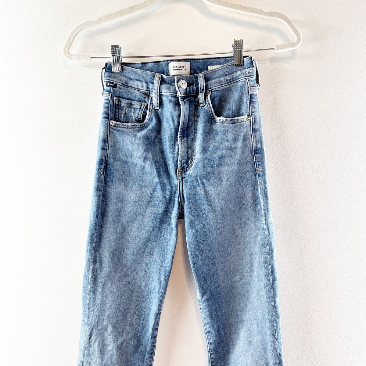 Citizens of Humanity Lilah High Rise Bootcut Jeans Medium Wash Blue 24