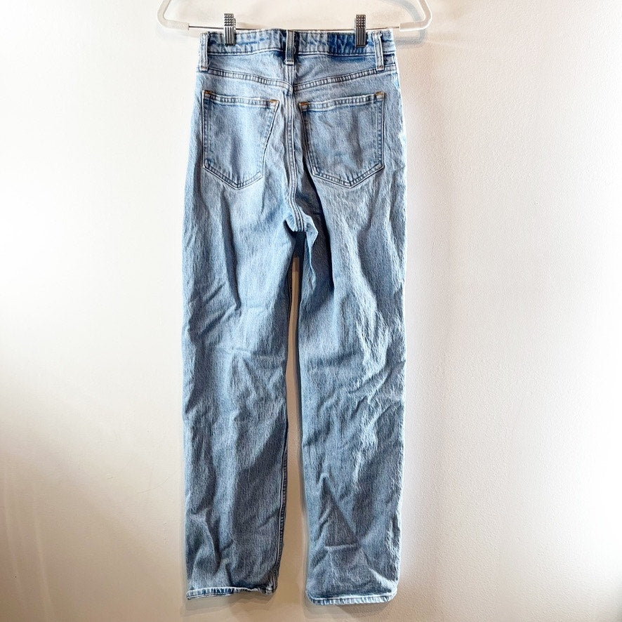 Abercrombie 90's Relaxed High Rise Straight Leg Jeans Blue 25 / 0