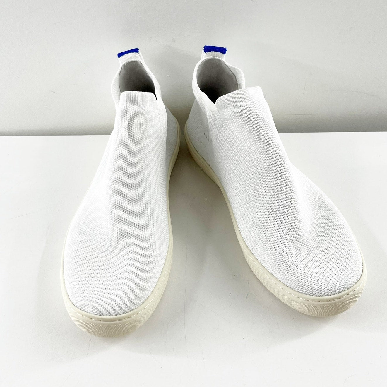 Rothy's Chelsea High Top Sneaker Boots Bright White 8.5