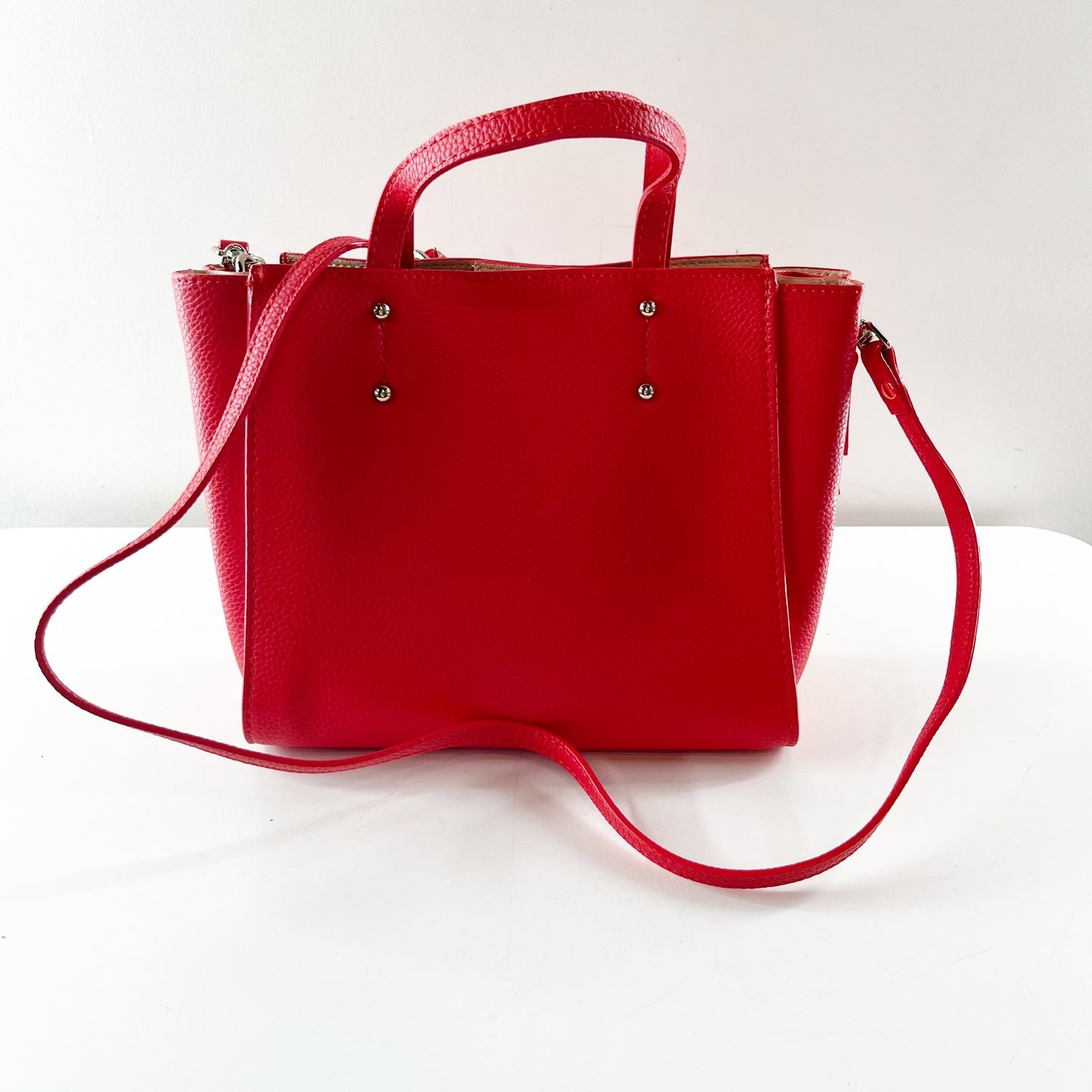Ann Taylor Aurora Red Tote Crossbody Bag Purse