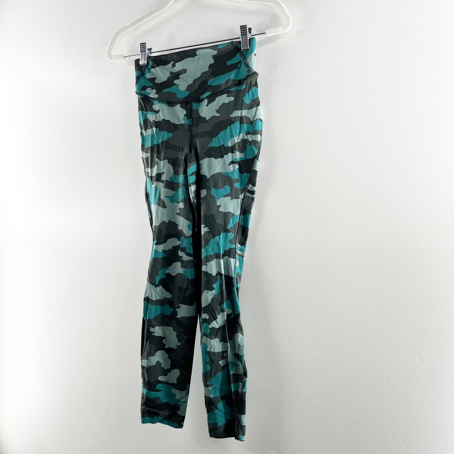 Lululemon Base Pace Tight 25" Heritage 365 Camo Tidewater Teal Multi Green 4
