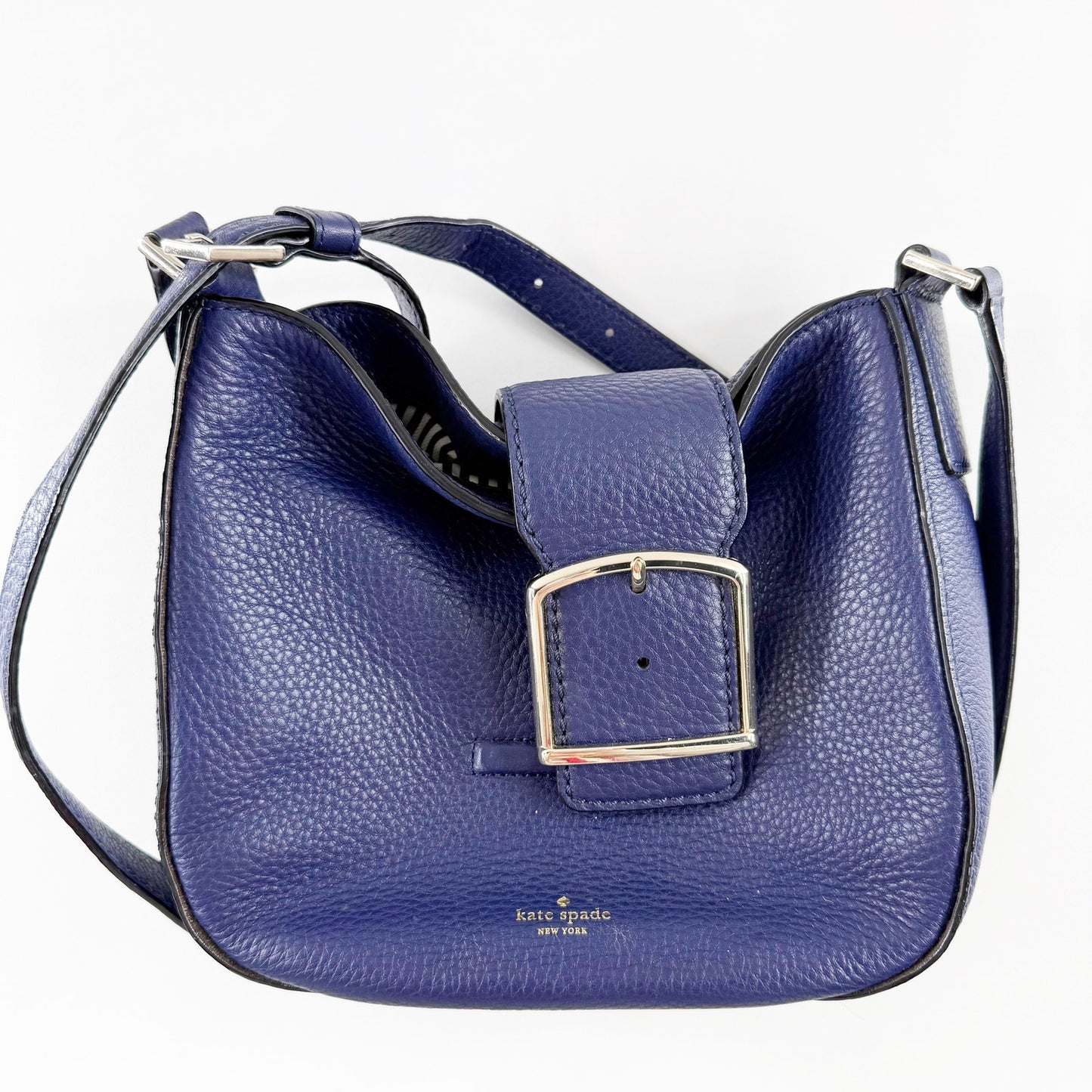 Kate Spade Healy Lane Lilith Leather Crossbody Bag Purse Blue