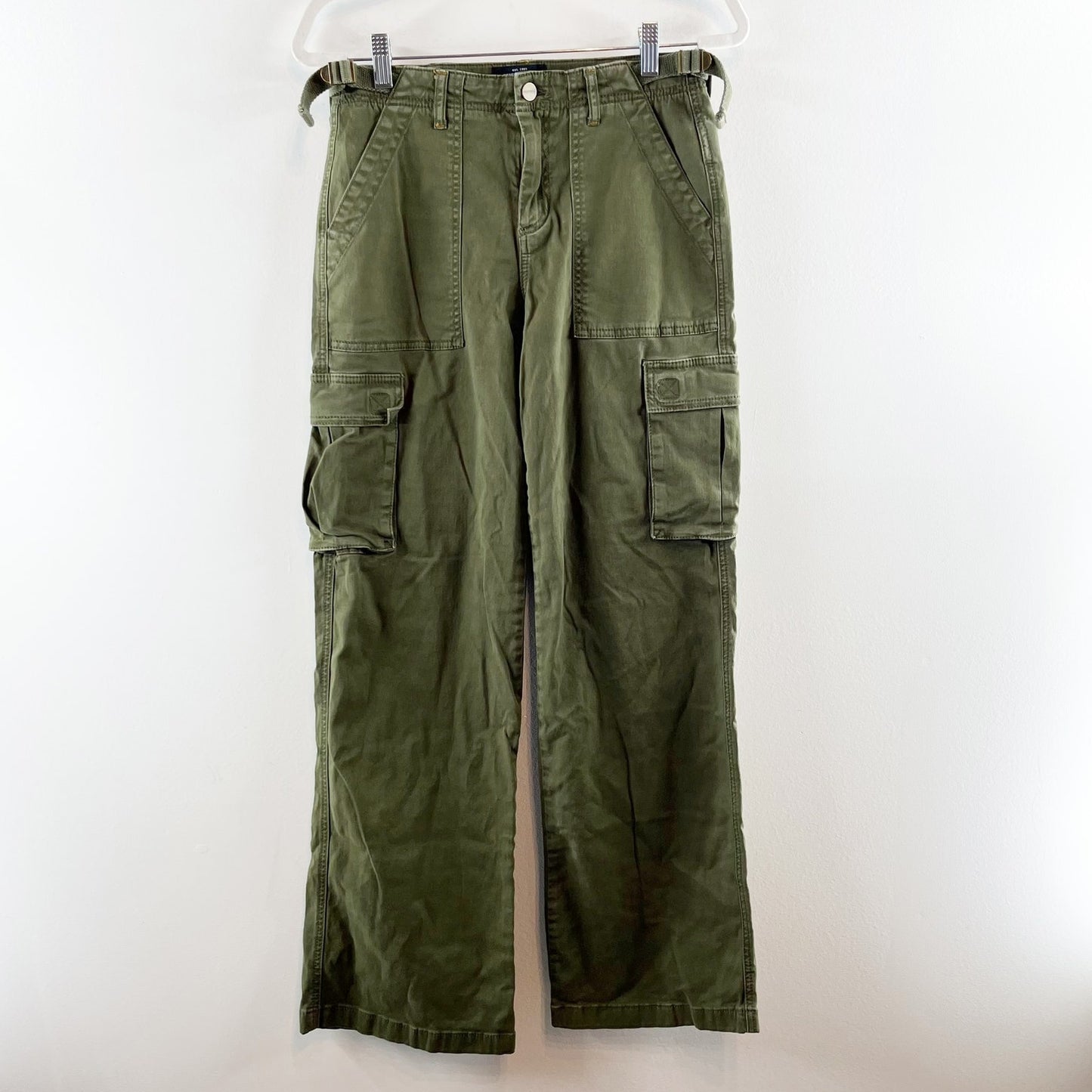 Sanctuary Reissue High Rise Wide Leg Cargo Pants Moss Green XS