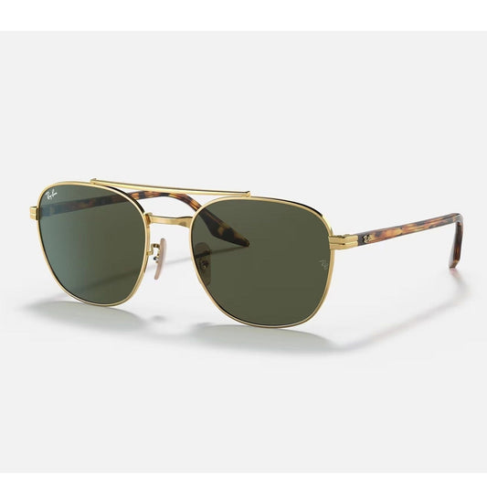 Ray Ban Classic Double Bridge Aviator Sunglasses Gold Tortoise
