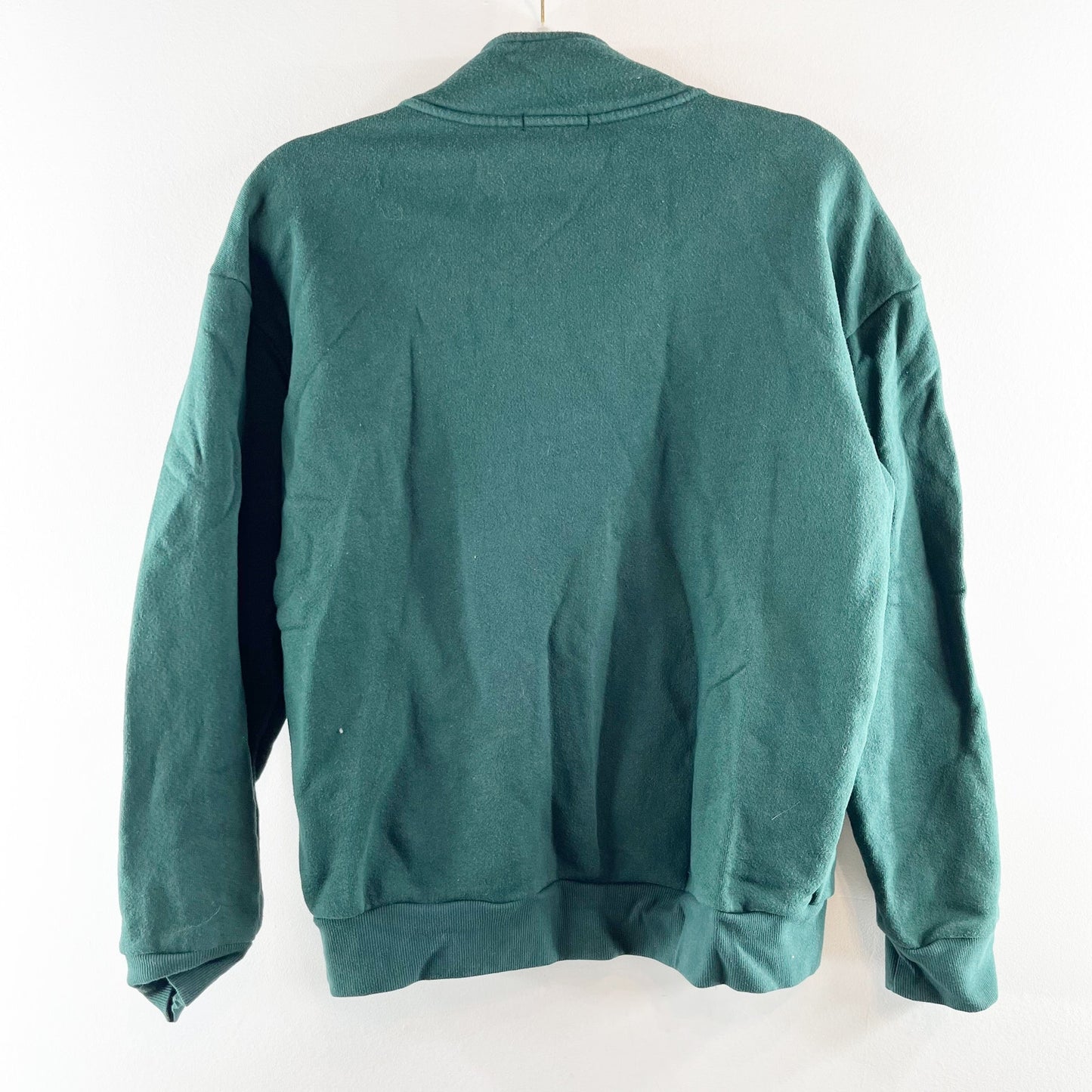 Beyond Yoga Long Sleeve 1/4 Zip Recharge Pullover Sweatshirt Forest Green Small