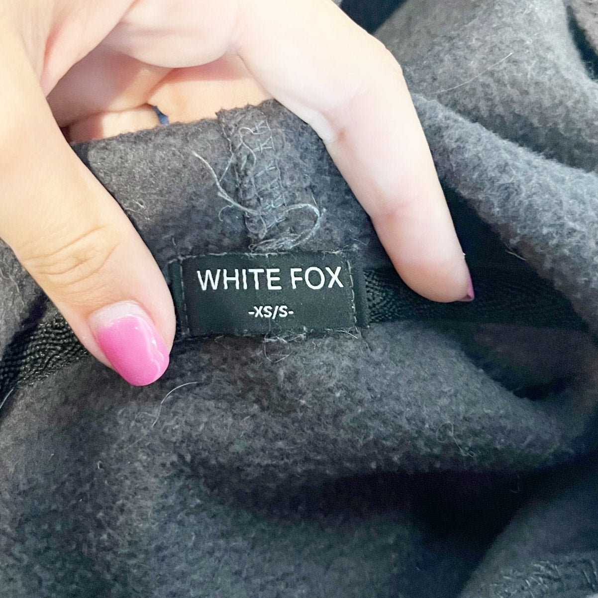 White Fox Season 7 Oversized Hoodie Sweatshirt Monument Dark Gray XS / S