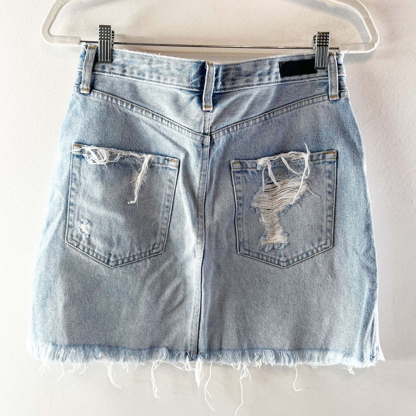 Abercrombie & Fitch Zoe Natural Rise Vintage A-Line Denim Skirt Blue 27 / 4
