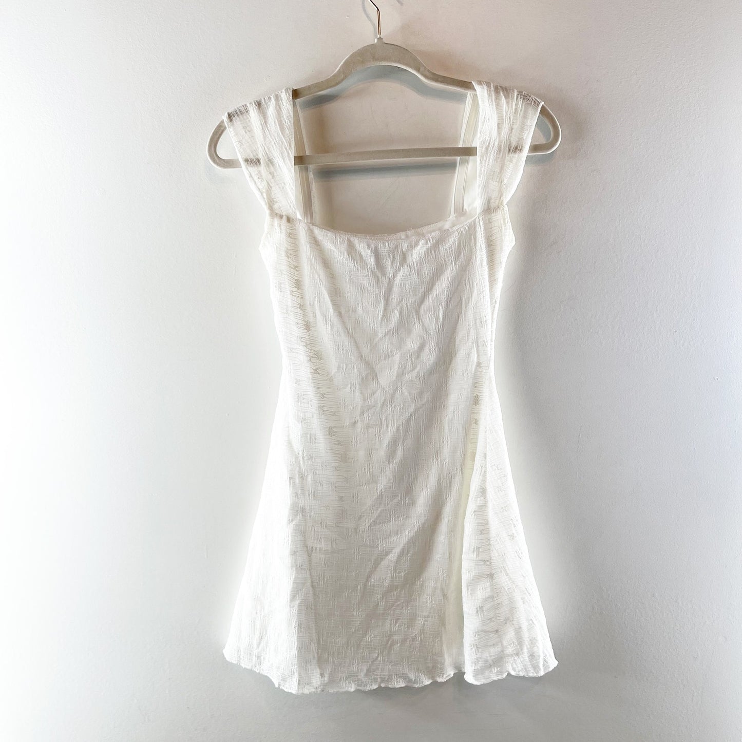 Princess Polly Lanchester Square Neck Mini Dress White 4