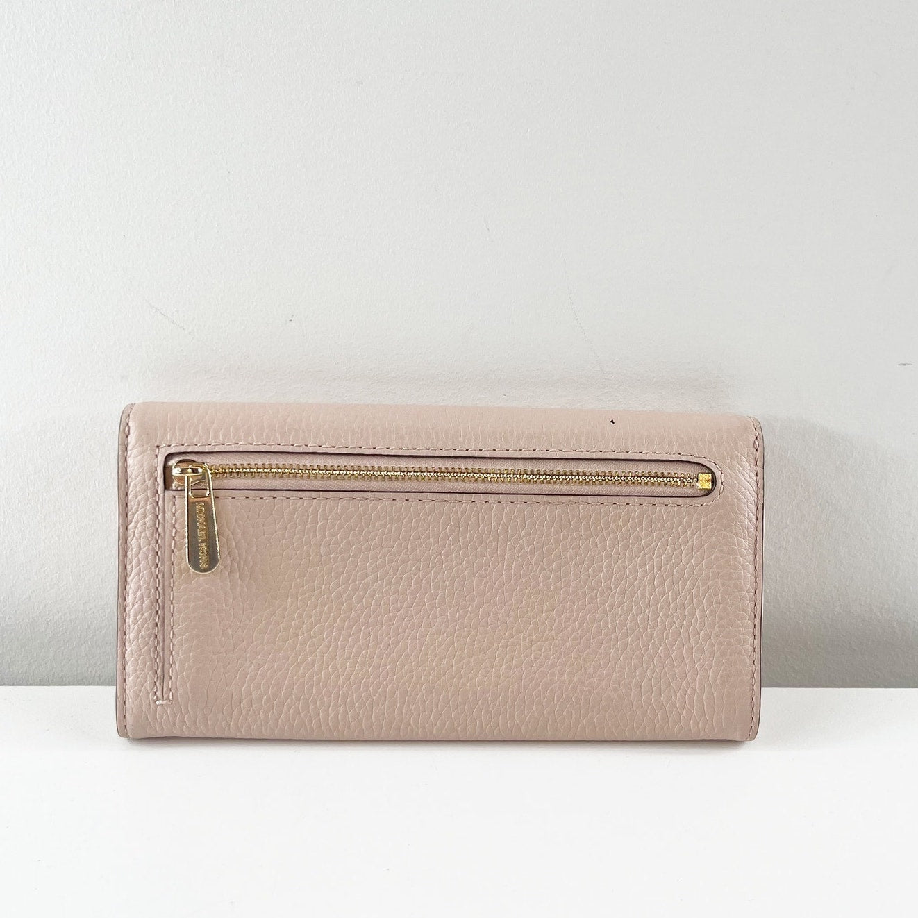 Michael Kors Channing Ballet Carry All Leather Wallet Pink