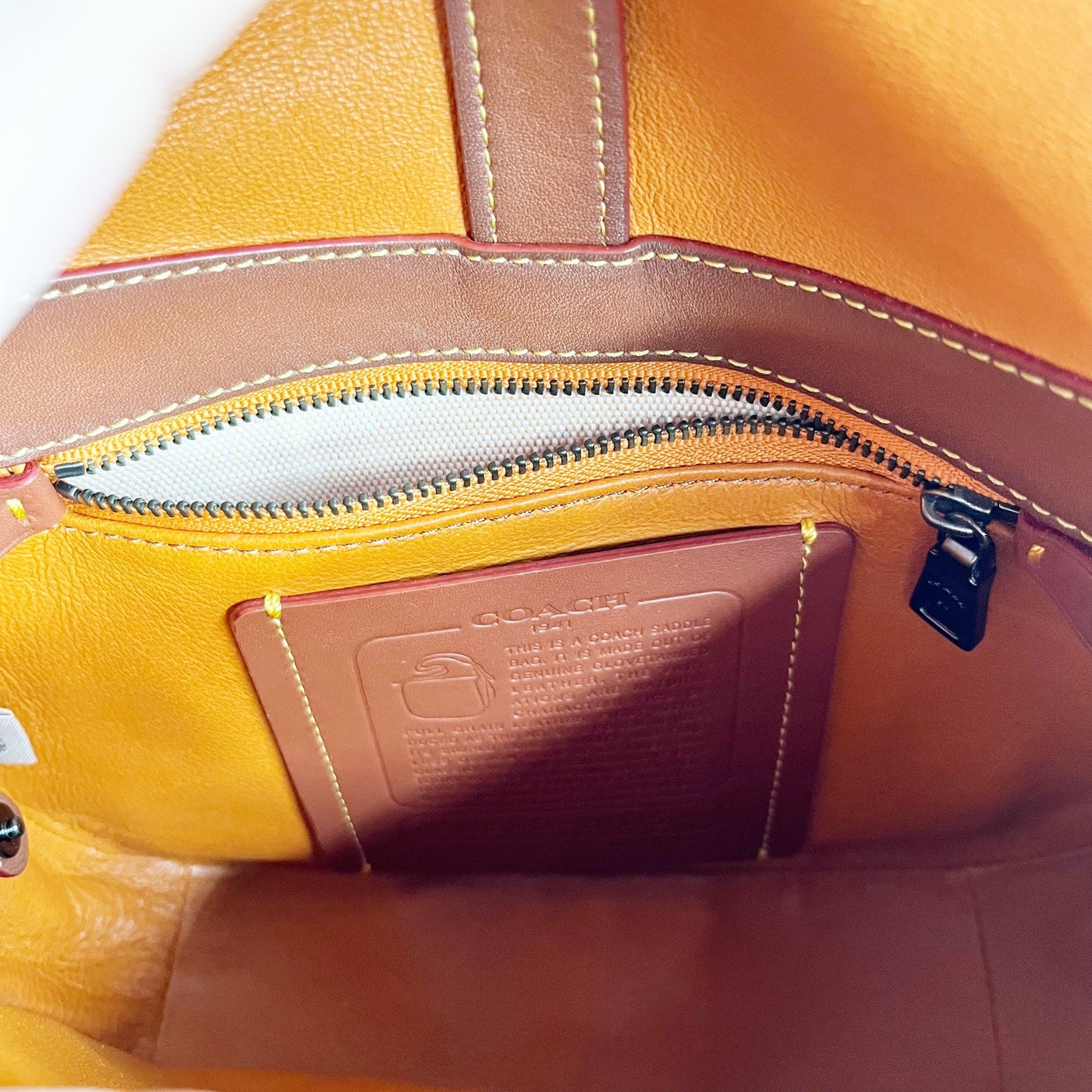 Coach 1941 Leather Saddle Bag 23 Purse Brown