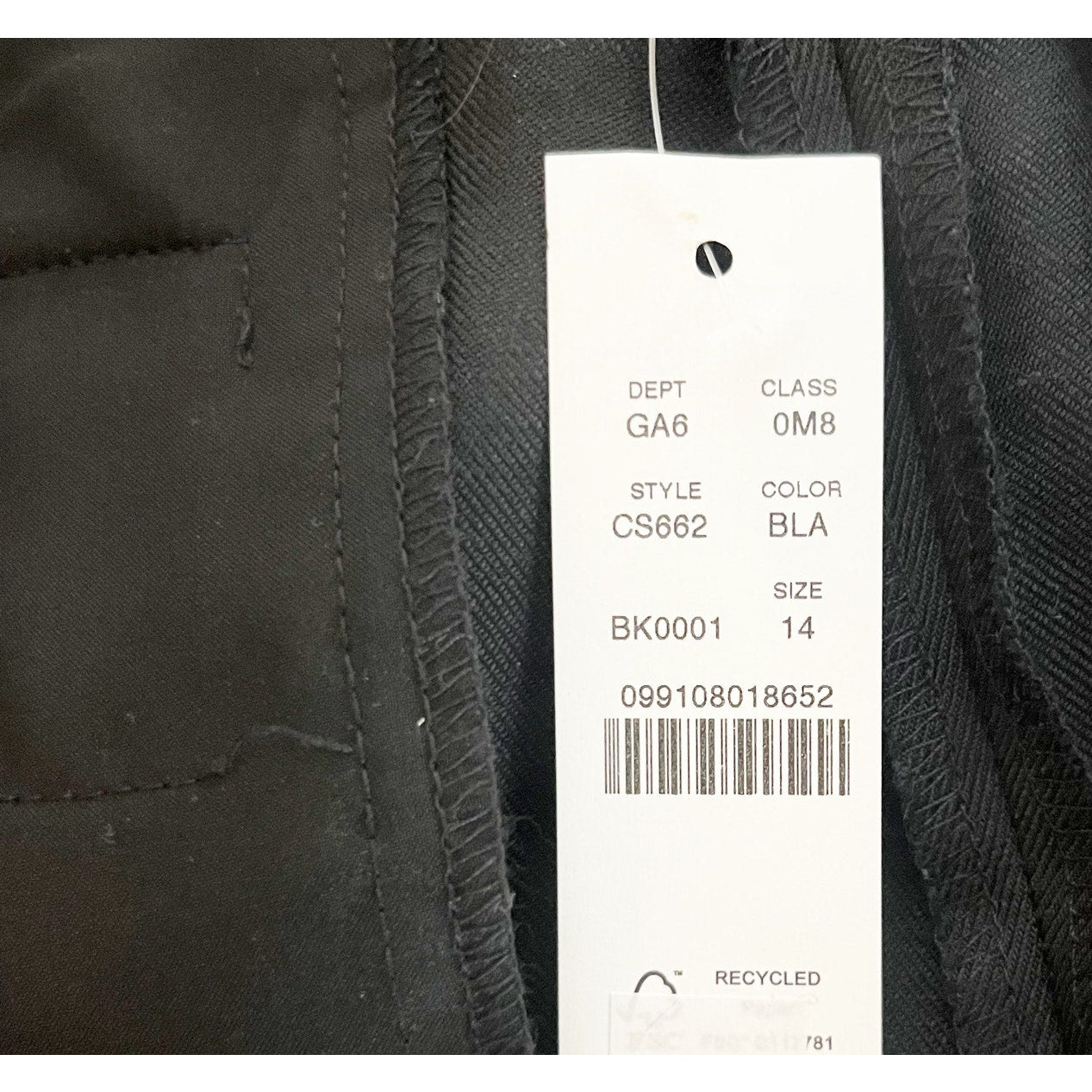 J. Crew 4" High Rise Scalloped Chino Shorts in Gramercy Linen Blend Black 14