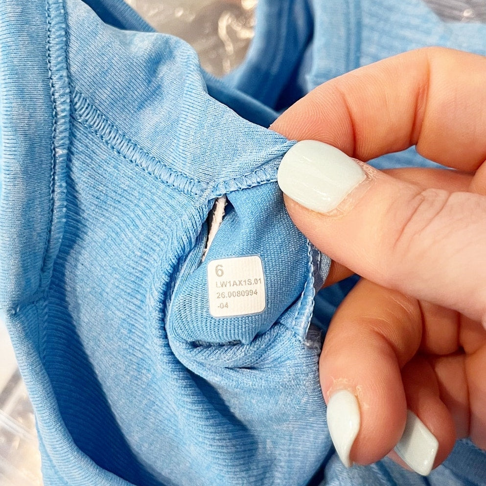 Lululemon Ebb to Street Tank Top Light Support B/C Cup Cornflower Blue 6