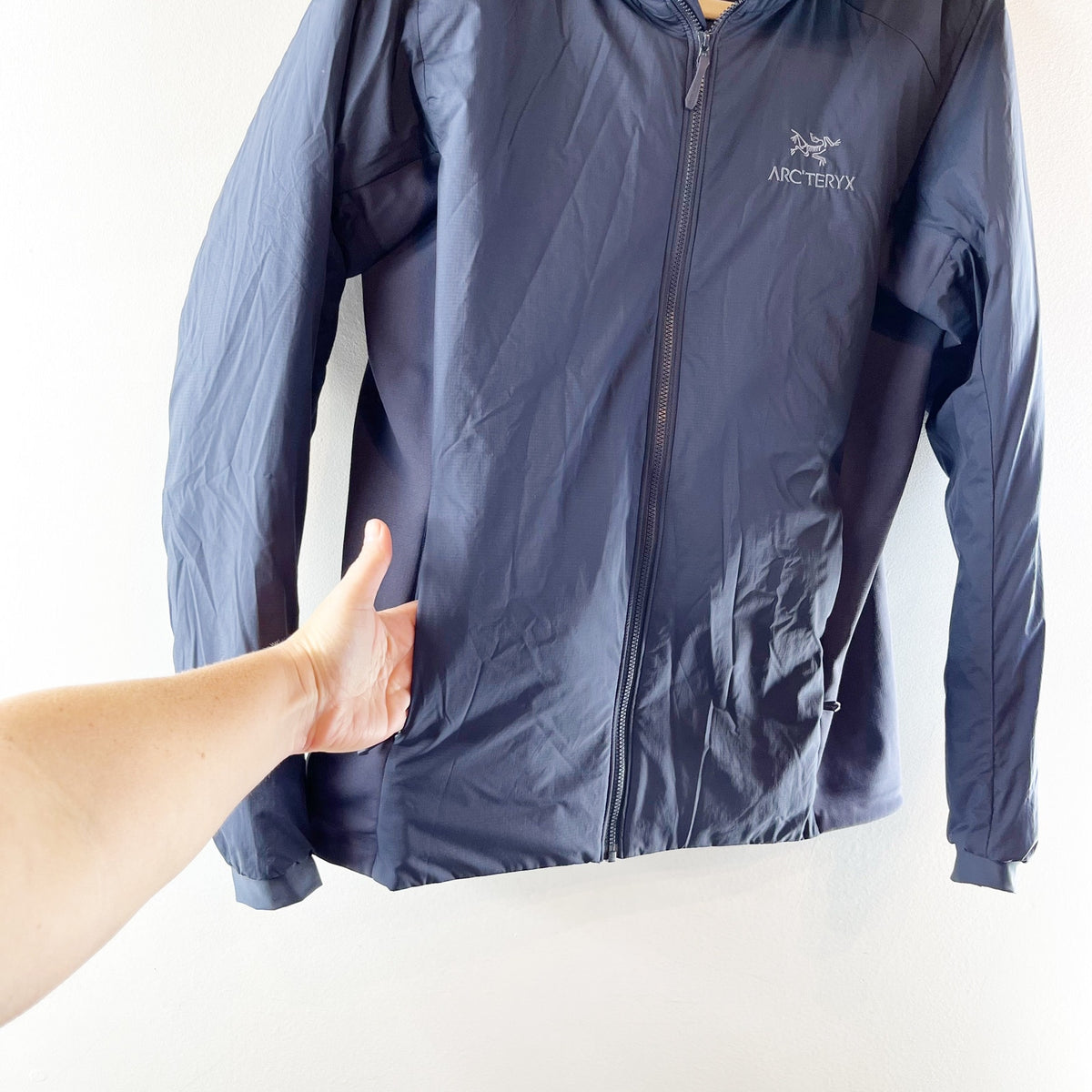Arcteryx Atom Full Zip Hoody Jacket Navy Blue Medium
