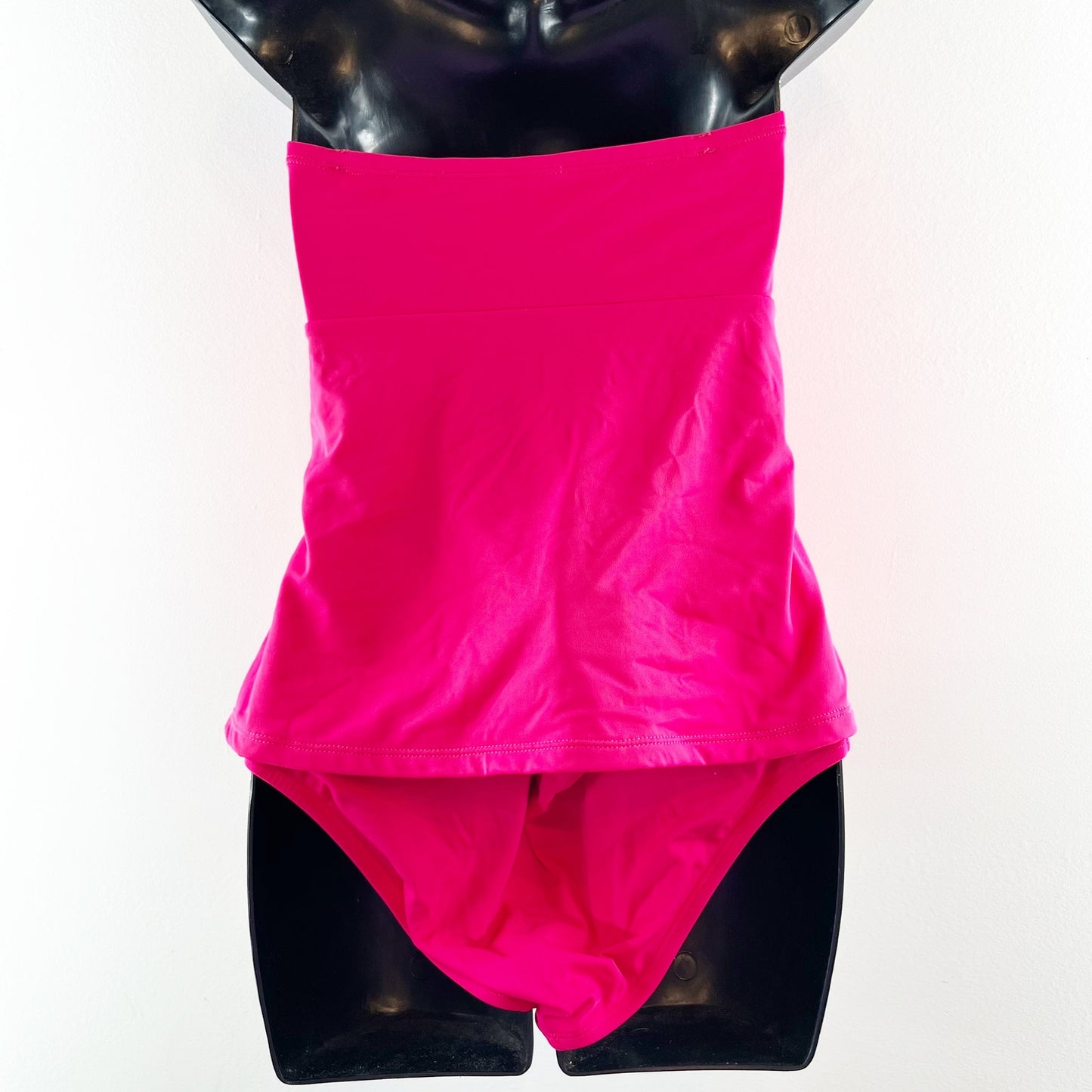 Swimsuits For All Strapless Mesh Two Piece Swimsuit Bikini Set Pink 14
