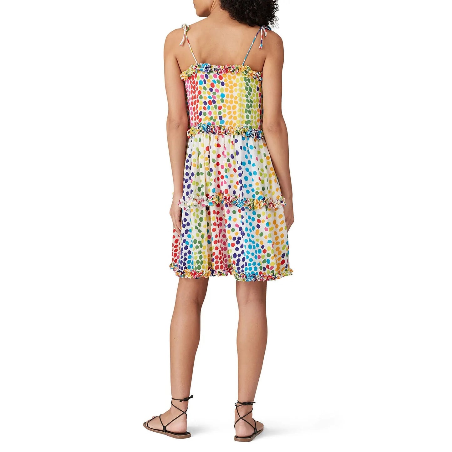All Things Mochi Blessica Dotted Sleeveless Mini Sundress Multicolor XS