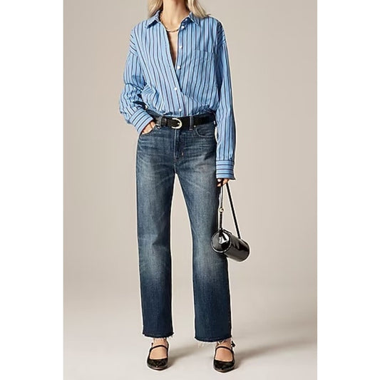 J. Crew Limited-Edition Point Sur Vista Cotton Straight Jeans Catalina Wash 30