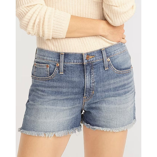 J. Crew Mid Rise Cutoff Jean Shorts Blue 25 / 0