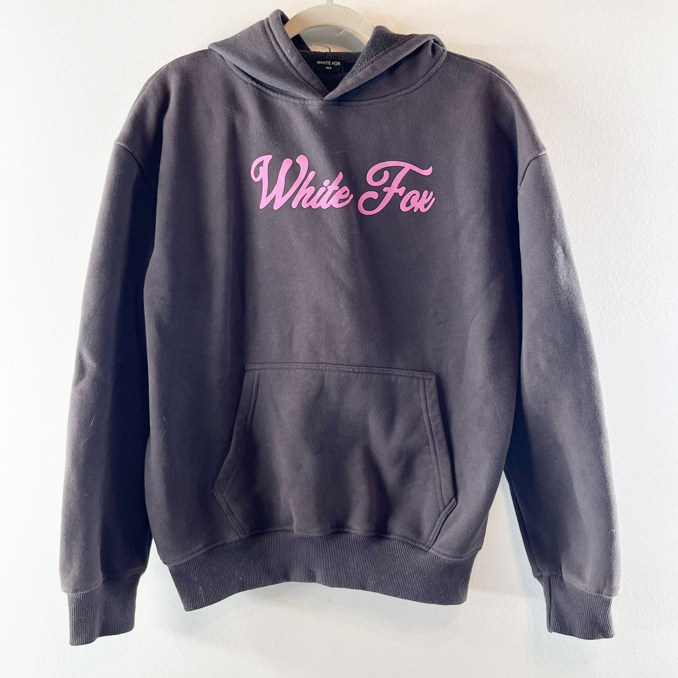 White Fox Season 7 Oversized Hoodie Sweatshirt Monument Dark Gray XS / S