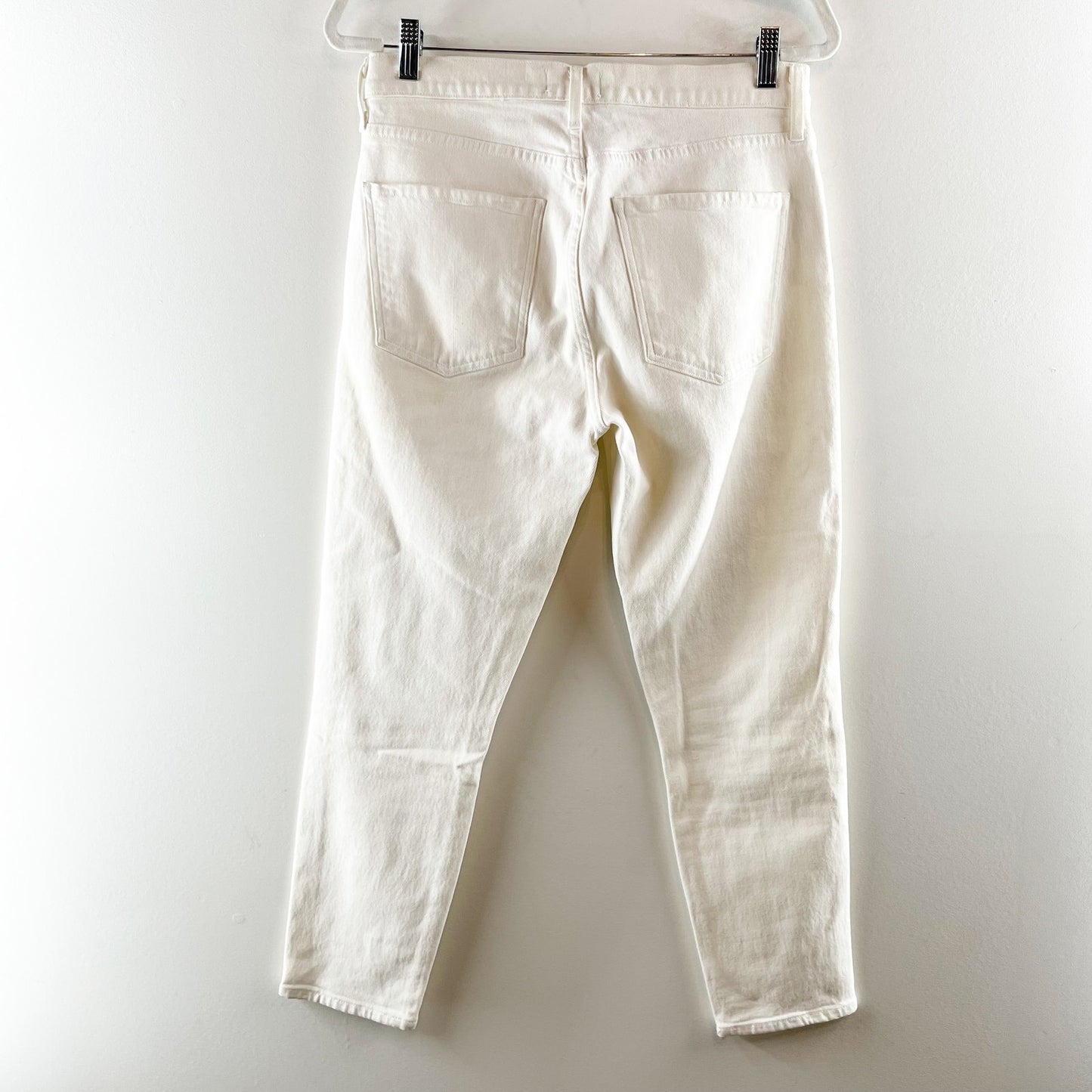 AGOLDE Sophie Crop High Rise Skinny Slim Jeans White 30 / 10