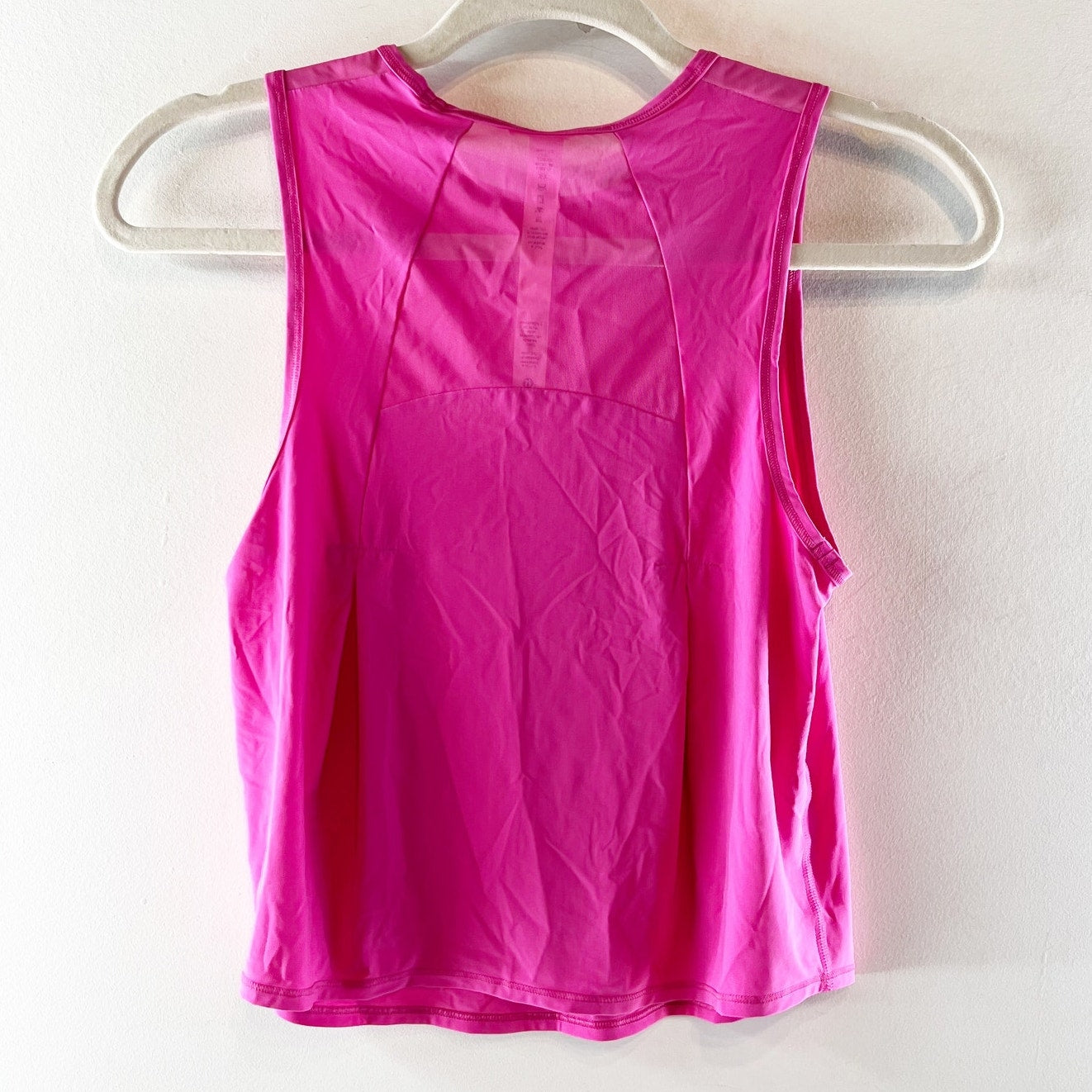 Lululemon Athletica Sculpt Mesh Panel Crop Tank Top w/ Reflective Sonic Pink 2