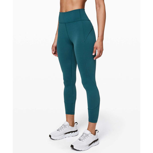 Lululemon In Movement Tight Leggings 25" *Everlux Bermuda Teal Green 4