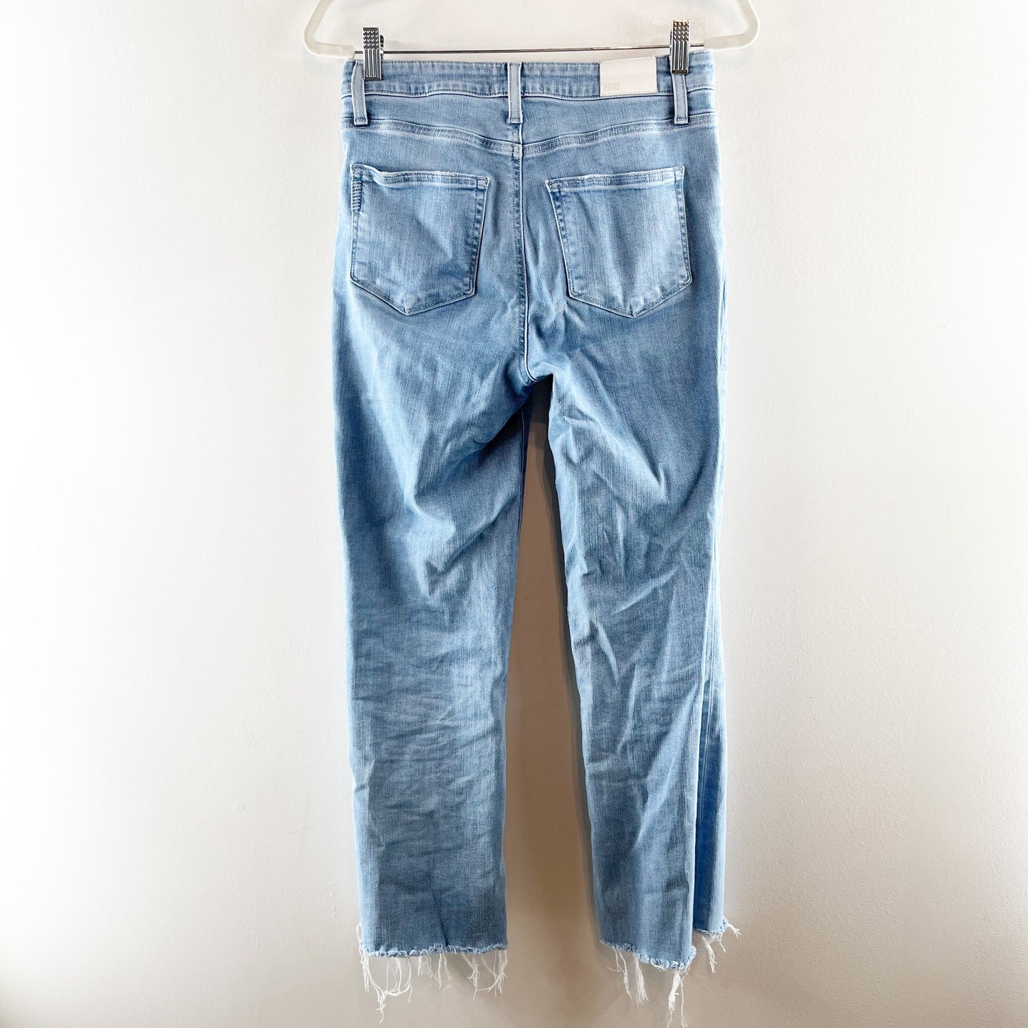 Paige Relaxed Colette High Waisted Denim Cropped Flare Jeans Jama Wash 28