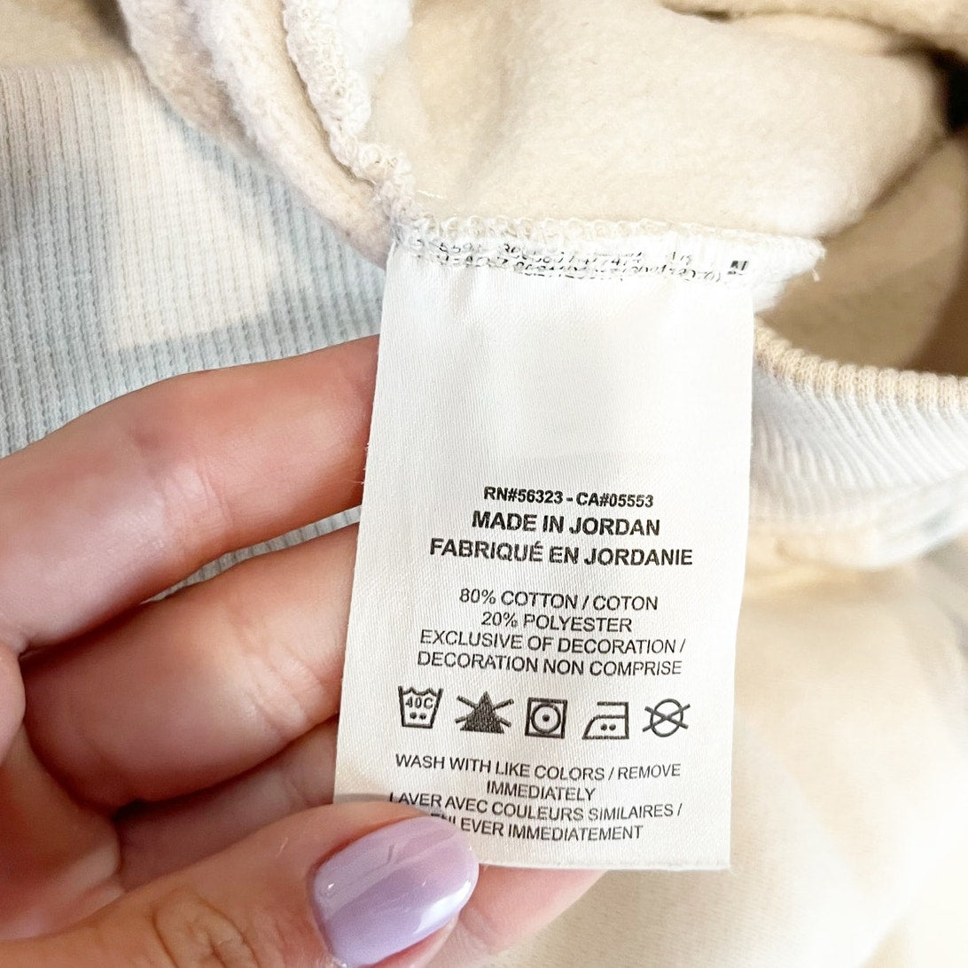 Nike Sportswear Phoenix Fleece High-Waisted Oversized Sweatpants Joggers Cream M