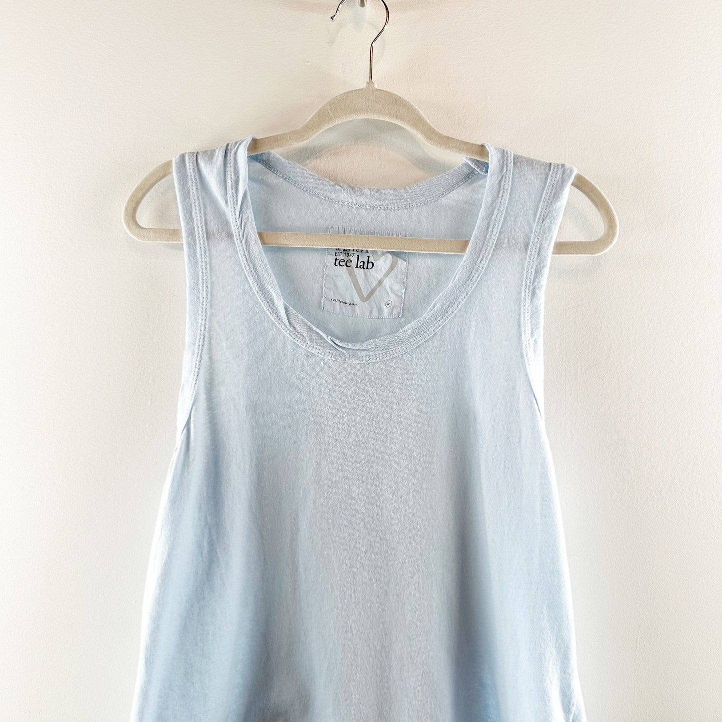 Frank & Eileen Tee Lab Cotton Muscle Tank Top Light Blue Medium