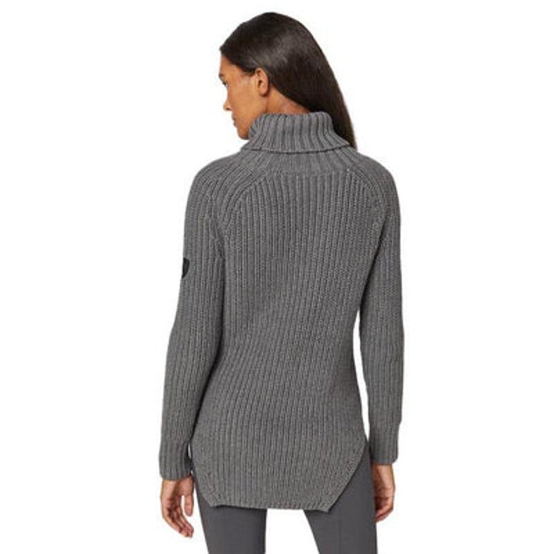 Alp N Rock Simone Long Sleeve Turtleneck Knit Pullover Sweater Gray Small