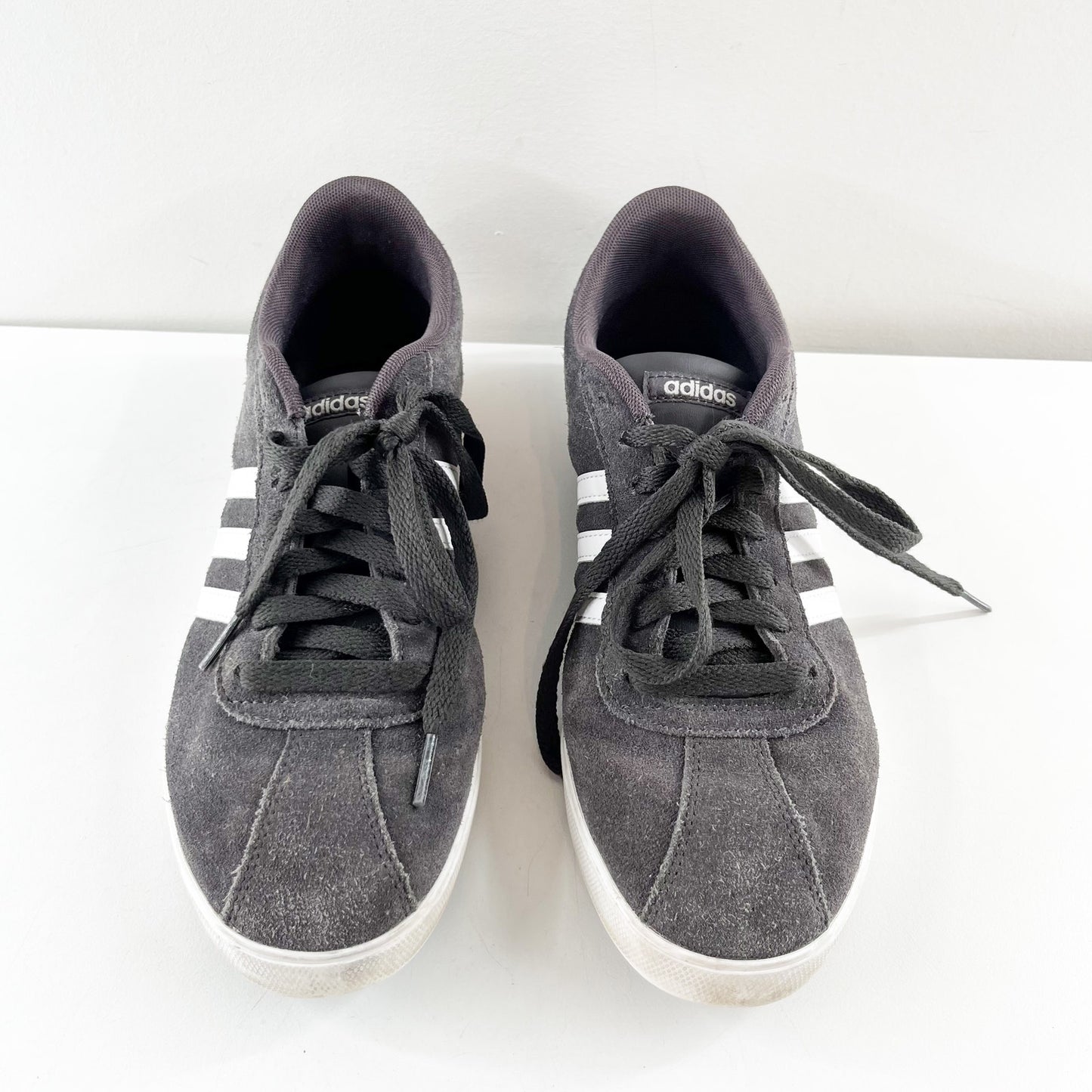 Adidas Neo Courtset Low Court Lace Up Shoes Sneakers Gray 9.5
