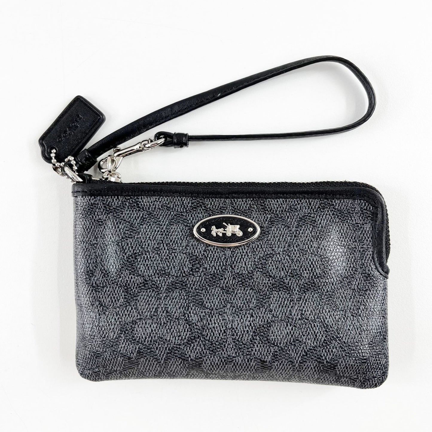 Coach Signature C Wristlet Wallet Black