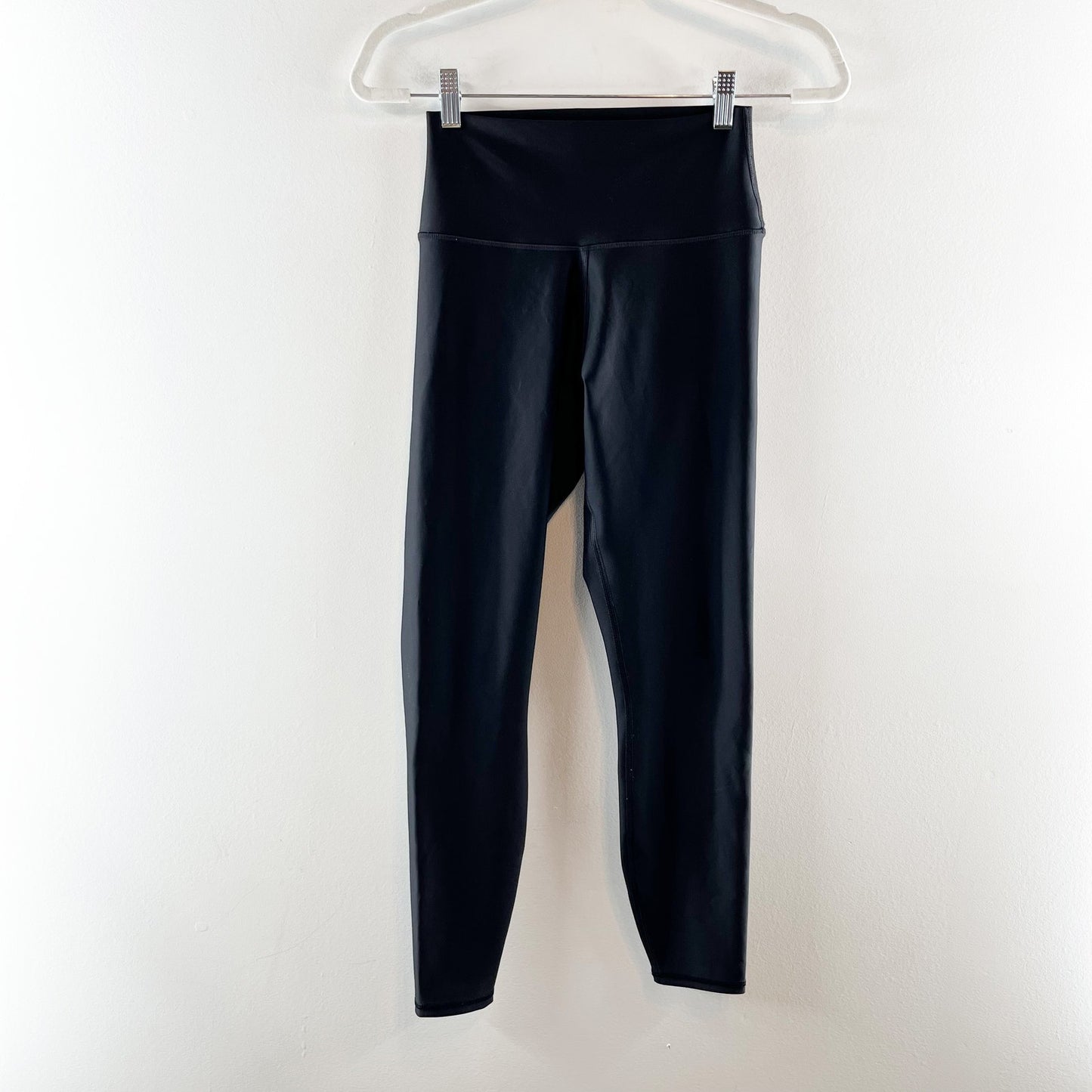 Alo Yoga Pull On High Waisted Airlift Workout 7/8 Leggings Pants Black Small