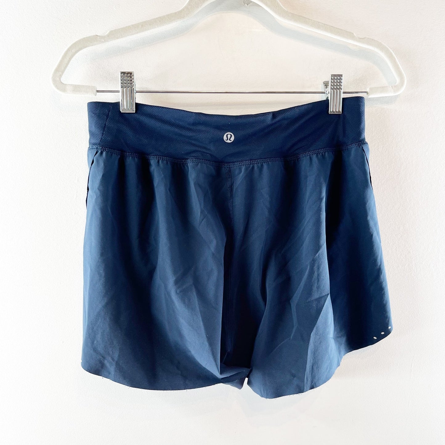 Lululemon Athletica Find Your Pace Lined High-Rise Short 3" True Navy Blue 6