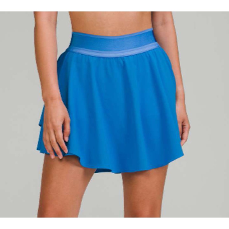 Lululemon Court Rival High-Rise Skirt Skort Long Poolside Blue 10