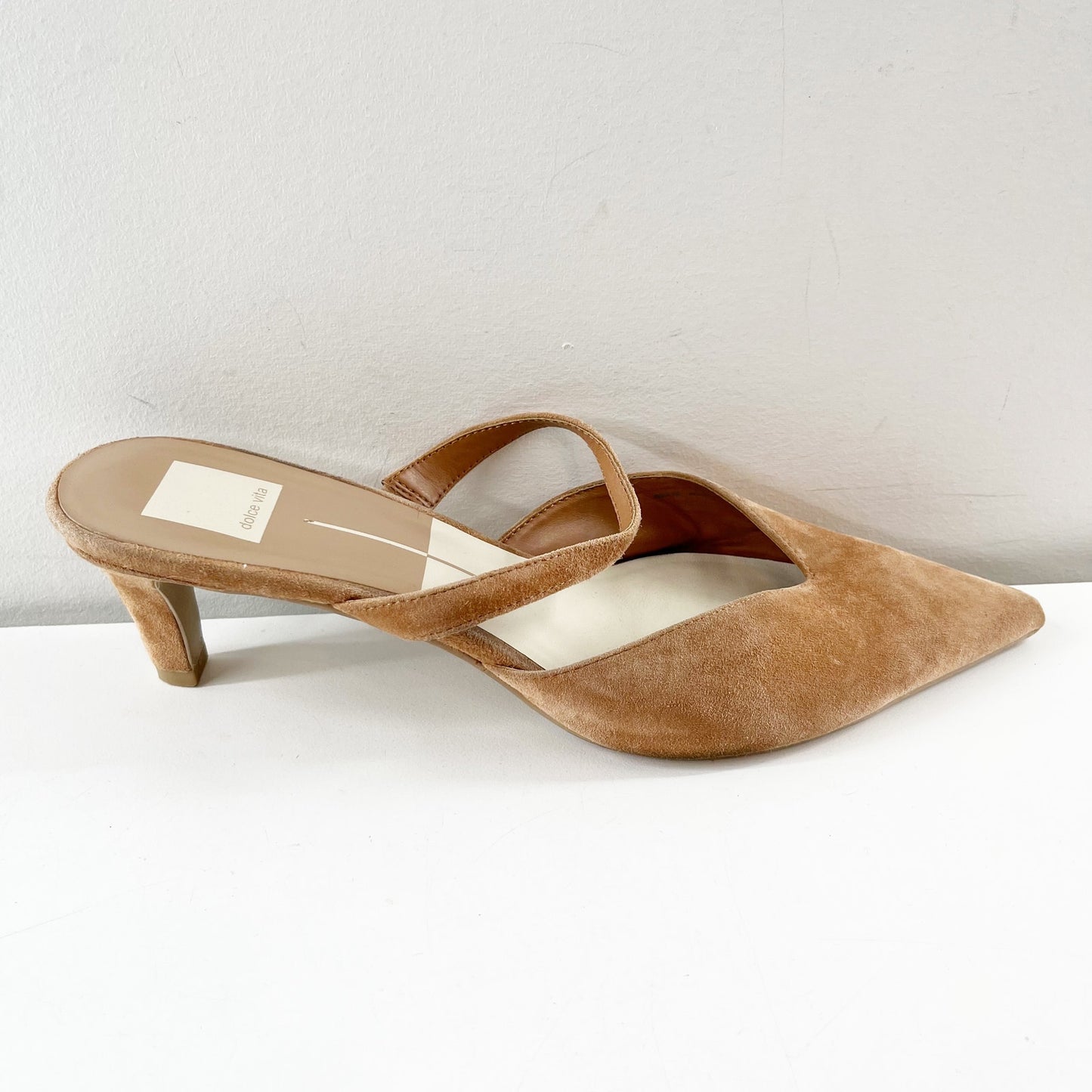 Dolce Vita Kanika Mule Kitten Heels Tan 10