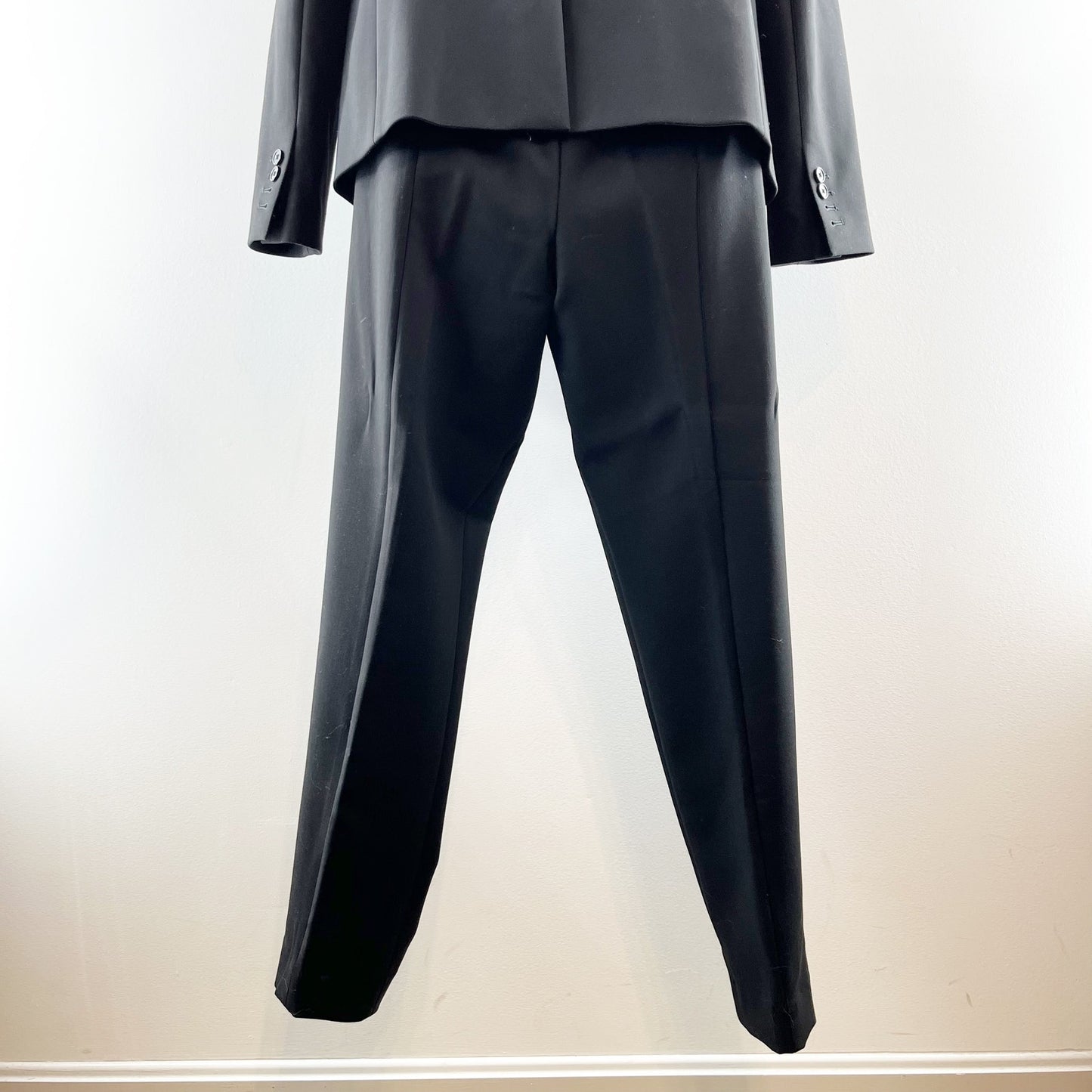 J. Crew Regent Blazer & High-Rise Cameron Pants Suit Set Black 10 Tall