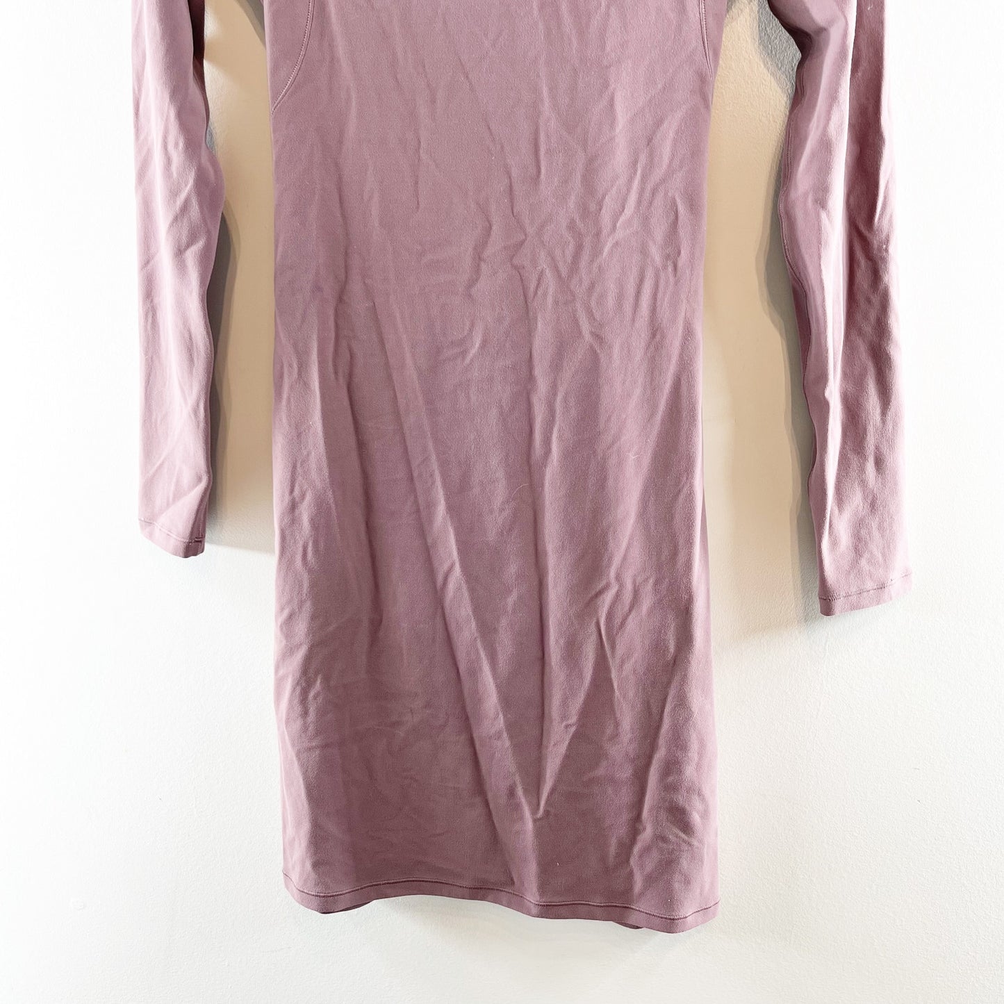 Lululemon Contour Mini Long Sleeve Dress Nulu Antique Bark Purple 6